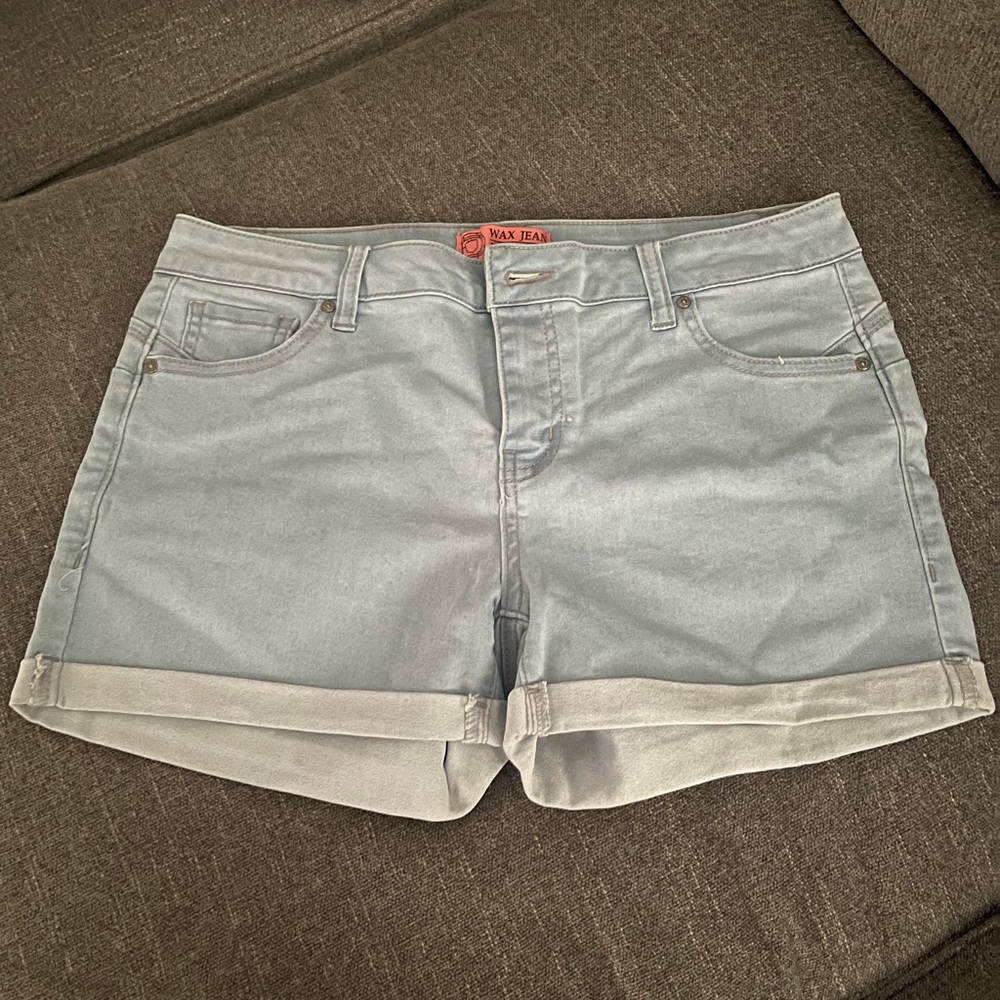 Wax Jean Butt I love you! Denim Shorts